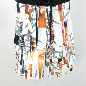 Oneill Board Surf Shorts Sexy Girl Print Sz 32